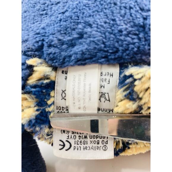 Jelly Cat Blue and Gold Tootle Tortoise Turtle London Retired Used Soft Large Le - Picture 13 of 13